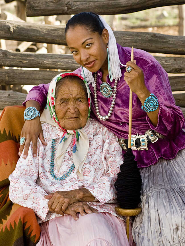 Radmilla with grandmother